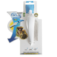 FoOlee Easee Dust&Flea Pro70 Comb ФОЛІ ІЗІ ГРЕБІНЕЦЬ ДЛЯ ВИЧИСУВАННЯ БЛІХ для будь-якої шерсті, змінна насадка , Білий см., супер густа 70 зубців см.