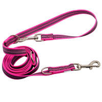 Sprenger Rubberized Leash СПРЕНГЕР ПРОГУМОВАНИЙ ПОВІДЕЦЬ ПЕРЕСТІБКА для собак , Рожевий см., 1,9х230 см см.