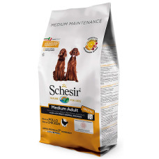 Schesir Dog Medium Adult Chicken ШЕЗІР ДОРОСЛИЙ СЕРЕДНІХ КУРКА сухий монопротеїновий корм для собак середніх порід , 12 кг., Пакунок см.