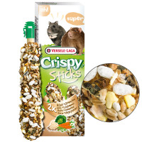 Versele-Laga Crispy Sticks Rice & Vegetables ВЕРСЕЛЕ-ЛАГА КРІСПІ РИС З ОВОЧАМИ ласощі для хом’яків, щурів, мишей , в пакунку 2 шт. х 55 г см., 0.11 кг.