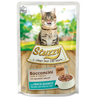 Stuzzy Cat White Fish ШТУЗІ БІЛА РИБА в желе консерви для котів, вологий корм, пауч 85г , 0.085 кг.