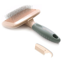 DoggyMan BS Slicker Brush ДОГГИМЕН СЛИКЕР ПУХОДЕРКА для собак и кошек , M см., 10.5(Ш) х 16(Д) х 3.5(В) см см.