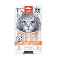 Wanpy Functional Creamy Lickable Treat Digestive Health ВАНПІ ЗДОРОВЕ ТРАВЛЕННЯ функціональні рідкі ласощі для котів із чутливим травленням , 0.07 кг., в пакунку 5 стіків по 14 г см.