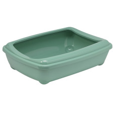 Moderna Arist-O-Tray Large МОДЕРНА АРІСТ-О-ТРЕЙ ЛАДЖ туалет з бортиком лоток для котів, 50х38х14см , Cвітло зелений см., 50(Д) х 38(Ш) х 14(В) см см.