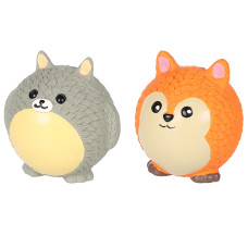 Flamingo Bolka Chinchilla Fox ФЛАМІНГО БОЛКА ШИНШИЛА ЛИСИЦЯ іграшка з пищалкою для собак , В асортименті см., 7.5(Д) х 7.5(Ш) х 8.5(В) см см.