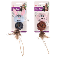 Flamingo Chayenne Rabbit Cat ФЛАМІНГО ШАЙЄНН КРОЛИК КІТ іграшка з брязкальцем і котячою м’ятою для котів , В асортименті см.