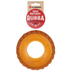 Flamingo Rubba Tire ФЛАМІНГО ШИНА ГУМОВА іграшка для собак , 15(Д) х 15(Ш) х 5(В) см см., Коричневий см.