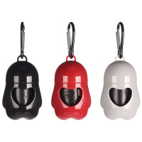 Flamingo Bag Holder Legga Paw ФЛАМІНГО ЛЕГГА ЛАПА диспенсер з пакетами для збору фекалій собак , В асортименті см., у комплекті рулон з 15 пакетів см.