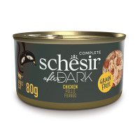 Schesir After Dark Chicken ШЕЗІР КУРКА в бульйоні натуральні консерви для котів, банка 80г , 0.08 кг.