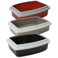 Savic Oval Tray+Rim САВІК ОВАЛ ТРЕЙ+РИМ туалет з бортиком для котів, 56х43х14см , 56(Д) х 43(Ш) х 14(В) см см., В асортименті см.