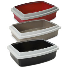 Savic Oval Tray+Rim САВІК ОВАЛ ТРЕЙ+РИМ туалет з бортиком для котів, 56х43х14см , 56(Д) х 43(Ш) х 14(В) см см., В асортименті см.