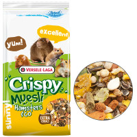 Versele-Laga Crispy Muesli Hamster ВЕРСЕЛЕ-ЛАГА КРІСПІ МЮСЛІ ХОМ`ЯК корм для хом`яків, щурів, мишей, піщанок , 1 кг., Пакунок см.
