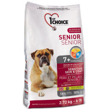 1st Choice Senior Sensitive Skin&Coat Lamb&Fish ФЕСТ ЧОЙС СЕНЬЙОР ЯГНЯ РИБА сухий суперпреміум корм для літніх або малоактивних собак , 2.72 кг., Пакунок см.