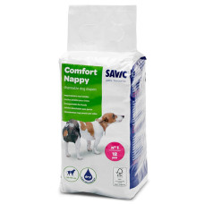 Savic Comfort Nappy САВІК КОМФОРТ НАППІ підгузки для собак , T1 см., 32-42 см, 12 шт/пак см.
