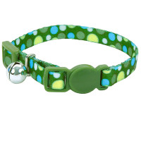 Coastal Li`l Pals Breakaway Kitten Collar КОСТАЛ ЛИТТЛ ПЕЛС КИТТЕН безопасный ошейник для котят, 0.8х15-20см, Зеленая точка см., 0,8 х 15-20 см см.