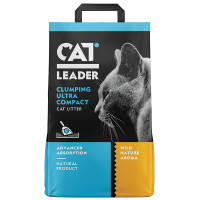 Cat Leader Clumping Wild Nature КЕТ ЛІДЕР АРОМАТ ДИКОЇ ПРИРОДИ ультрагрудкувальний наповнювач у котячий туалет , 5 кг.
