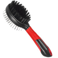 Flamingo Bristle&amp;Pin Brush ФЛАМИНГО ЩЕТКА Двухсторонняя для собак, маленький см.