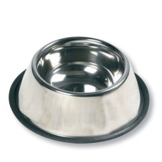Flamingo Dish Rubber Rim ФЛАМІНГО РУБЕР РІМ миска з гумовим обідком для собак, нержавіюча сталь , 0.47 л., d=13 см см.