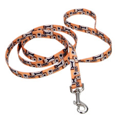 Coastal Pet Attire Styles КОСТАЛ СТАЙЛС повідець для собак, 2смХ1.2м , Помаранчева кістка см.