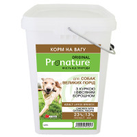 Pronature Original Adult Large Breeds Chicken With Oatmeal ПРОНАТЮР ОРІДЖИНАЛ КУРКА сухий корм для собак великих порід , 5 кг., На вагу см.