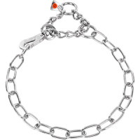 Sprenger Long Link середня ланка+карабін нашийник для собак, 3мм, сталь , 3 мм, 40 см см., Неіржавна сталь см.