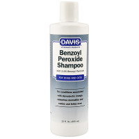 Davis Benzoyl Peroxide Shampoo ДЕВІС 2,5% БЕНЗОЇЛ ПЕРОКСИД шампунь для собак і котів з демодекозом і дерматитами , 0.355 л.