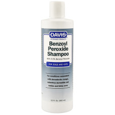 Davis Benzoyl Peroxide Shampoo ДЕВІС 2,5% БЕНЗОЇЛ ПЕРОКСИД шампунь для собак і котів з демодекозом і дерматитами , 0.355 л.