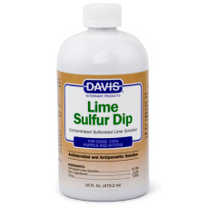 Davis Lime Sulfur Dip ДЕВІС ЛАЙМ СУЛЬФУР антимікробний і антипаразитарний засіб для собак і котів, концентрат , 0.473 л.