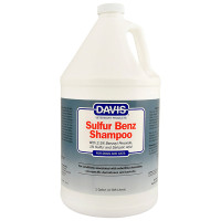 Davis Sulfur Benz Shampoo ДЕВІС СУЛЬФУР БЕНЗ шампунь з 2,5% пероксидом бензоїлу, сіркою, саліциловою кислотою для собак і котів із захворюваннями шкіри , 3.8 л.