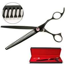 Davis Majutsu Titanium Thinning ДЭВИС ПОЛОЖИТЕЛЯ ТИТАНИУМ филировочные шанкерные ножницы для стрижки собак , 8", 20,3 см см.