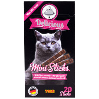 TOMi Delicious Mini Sticks Liver Sausage ТОМИ ДЕЛИШЕСЬ печеночная колбаса лакомство для кошек , 0.04 кг.