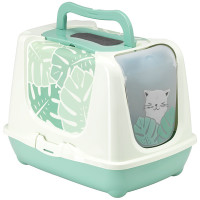 Moderna Trendy Cat Eden МОДЕРНАЯ ЭДЕМ закрытый туалет для кошек, Зеленый л., 49,97х39,08х38,91 см см. Moderna Trendy Cat Eden