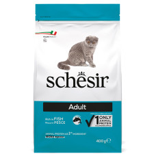 Schesir Cat Adult Fish ШЕЗІР ДОРОСЛИЙ РИБА сухий монопротеїновий корм для котів , 0.4 кг.