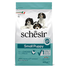 Schesir Dog Small Puppy ШЕЗІР ЦУЦЕНЯ МАЛИХ КУРКА сухий монопротеїновий корм для цуценят міні та малих порід , 0.8 кг.