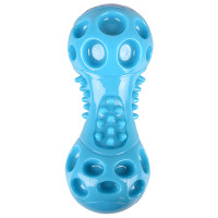 Flamingo Wido Dumbbell ФЛАМИНГО ВИДО ГАНТЕЛЬ игрушка с пищалкой для собак, 5,7х5,7х14,2 см см., голубой см.