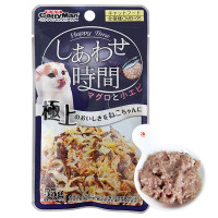 CattyMan Tuna Bonito Shrimps КЕТТІМЕН ТУНЕЦЬ МАКРЕЛЬ КРЕВЕТКИ в желе вологий корм, консерви для котів, пауч 55г , 0.055 кг.