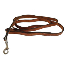Coastal Circle-T Dog Leash КОСТАЛ СЕРКЛ-Т шкіряний повідець для собак, 1.6смХ1.8м , Каштановий см.