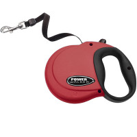 Coastal Power Walker Retractable Leash КОСТАЛ рулетка-повідець для собак до 7.3кг, стрічка 3.6м , Червоний см., XS см., 7.3 кг.