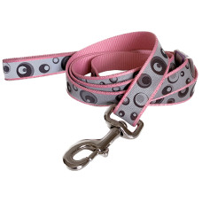 Coastal Lazer Brite Reflective Leash КОСТАЛ ЛАЗЕР БРАЙТ світловідбивний повідець для собак, 2.5смХ1.8м , Кульки, рожевий см.