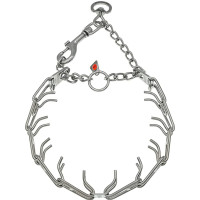 Sprenger Ultra-Plus Training Collar СПРЕНГЕР УЛЬТРА-ПЛЮС ПАРФОРС строгий нашийник-мартингал для собак, поворотне кільце, карабін, нержавіюча сталь , 4 мм, 63 см см., Неіржавна сталь см.