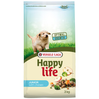 Happy Life Junior with Chicken Хэппи ЛАЙФ ДЖУНИОР сухой премиум корм для щенков всех пород , 3 кг., упаковка см.