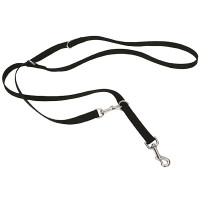 Coastal Multi-Function Dog Leash КОСТАЛ ПЕРЕСТІБКА універсальний повідець для собак , Чорний см., 2см x 1,8м см.