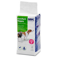 Savic Comfort Nappy САВИК КОМФОРТ НАПИ подгузники для собак, T2 см., 34-44 см, 12 шт/пак см.