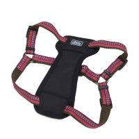 Coastal K9 Explorer Harness КОСТАЛ К9 ЭКСПЛОРЕР световозвращающая шлея с нагрудником для собак 20.4-45.3кг, Малиновый см., 2,5 х 66-96,5 см см., для собак 20,4-45,3 кг см.