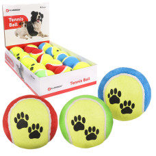 Flamingo Tennisball Fluo ФЛАМІНГО тенісний м’яч 9.5см, іграшка для собак , 9,5 см см.