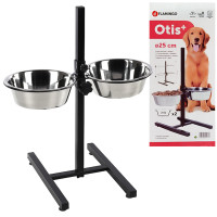 Flamingo Otis+ H-Stand М ФЛАМИНГО ОТИС+ миски для собак на штативе, 2х2.5л, h 60 см л., 2х2,5 л см.