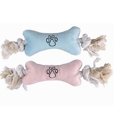 Flamingo Puppy Plush Bone ФЛАМІНГО ПЛЮШОВА КІСТКА НА КАНАТІ м’яка іграшка для цуценят , 22х7,5х4 см см.