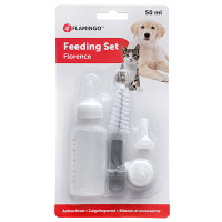 Flamingo Feeding Bottle For Pups ФЛАМИНГО набор для вскармливания щенков, котят и мелких животных, 60 мл, 0.06 л.
