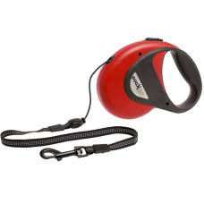 Flamingo Dogx2GO Cord М ФЛАМІНГО КОРД повідець рулетка для собак до 20кг, світловідбивний шнур 8м , Червоний см.