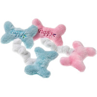 Flamingo Puppy Mini Bones ФЛАМИНГО ПАППИ МИНИ БОНЗ мягкая игрушка с пищалкой для щенков, 14х9 см.